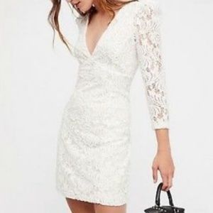 Free People Dana Floral Lace Bodycon dress
